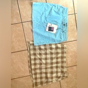 ALL NEED TO GO Bundle all for $15, two skirts and cute shirt.